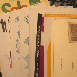 Assorted sheet music